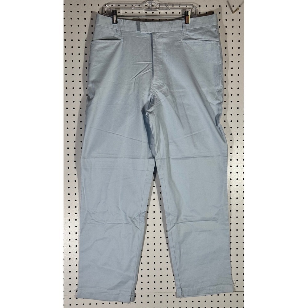 Vintage Y2K Structure Mens Light Blue Gab Knife Pocket Pants 36x32 Spring 01